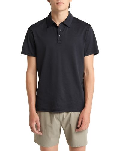 Reigning Champ Solotex® Mesh Performance Polo - Black
