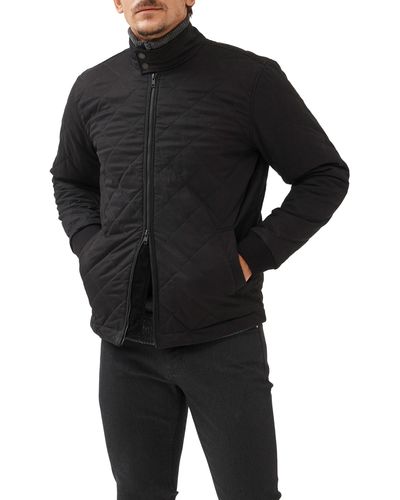 Rodd & Gunn Burnham Quilted Stretch Twill Jacket - Black