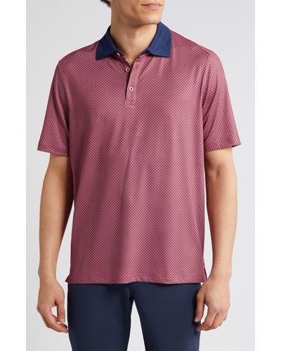 Johnston & Murphy Xc4 Cool Degree Performance Polo - Red