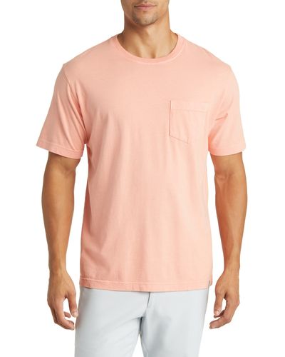 Peter Millar Lava Wash Pocket T-shirt - Pink