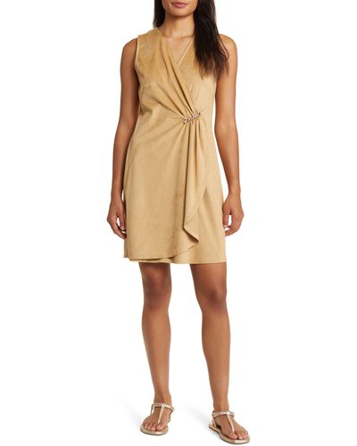 Tommy Bahama Salina Sands Faux Suede Dress - Natural