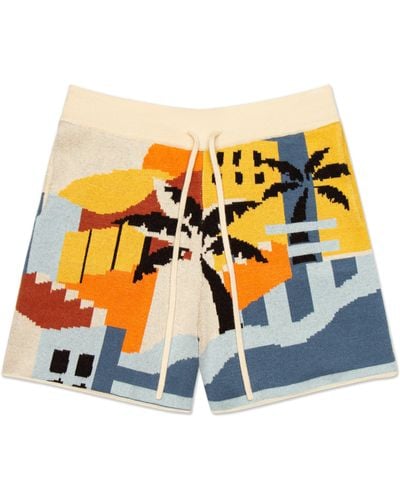 MAVRANS Havana Sunset Knit Shorts - Orange