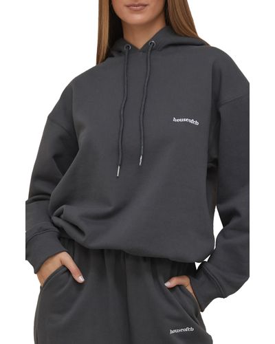 House Of Cb Oversize Cotton Hoodie - Gray