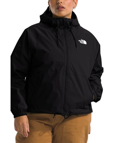 The North Face Antora Water Repellent Hooded Jacket - Black