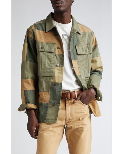 Ralph Lauren Patchwork Cotton Work Jacket - Green