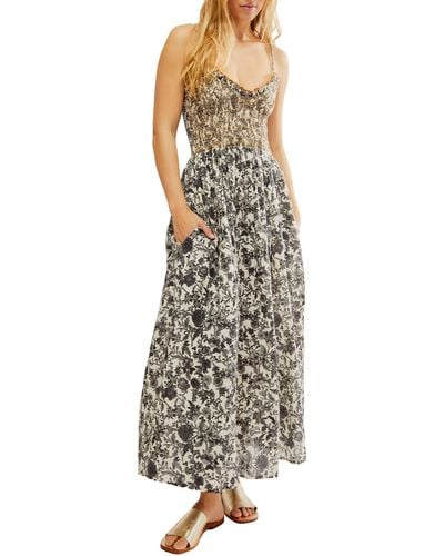 Free People Sweet Nothings Floral Print Sleeveless Maxi Sundress - Multicolor