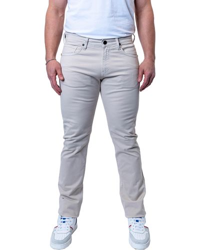 Maceoo Athletic Fit Stretch Jeans - Gray