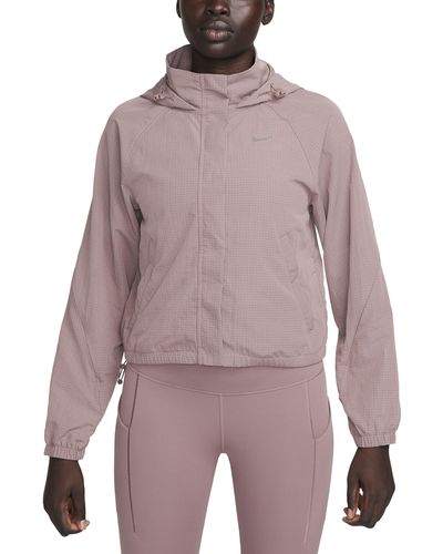 Nike Repel Water Repellent Hooded Jacket - Purple