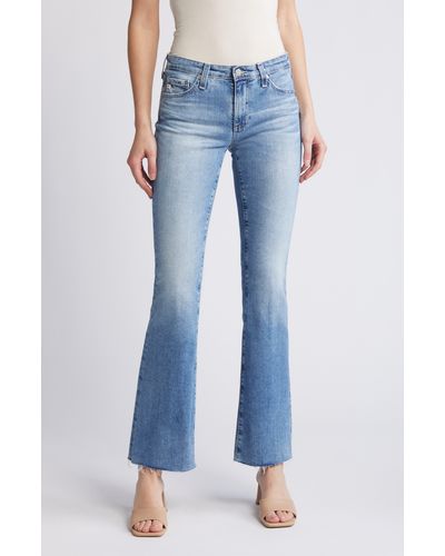 AG Jeans Angel Low Rise Bootcut Jeans - Blue