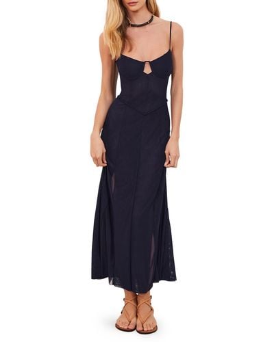 ViX Maya Underwire Cover-up Maxi Dress - Blue