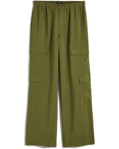 Madewell Pull-on Wide Leg Cargo Pants - Green