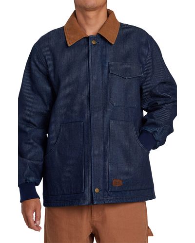 RVCA Chainmail Plus Worker Jacket - Blue