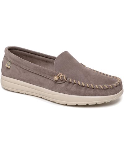 Minnetonka Discover Classic Water Resistant Loafer - Gray