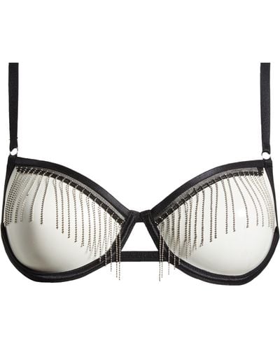 Bluebella Sofia Wetlook Embroidered Half Cup Balconette Bra With Hardware  Detail In Black for Women