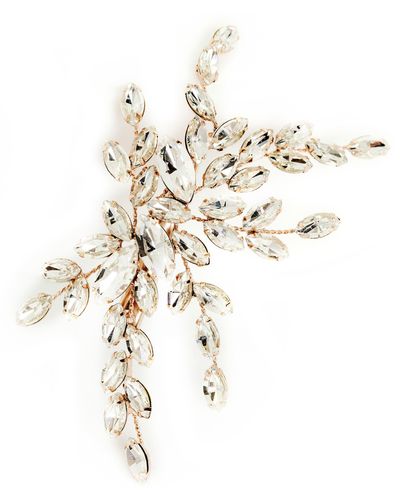 Brides & Hairpins Isadora Crystal Hair Clip - White