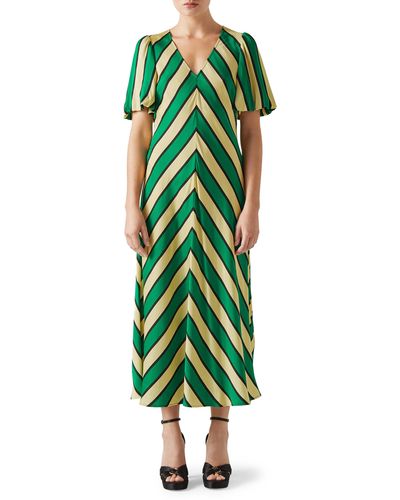 LK Bennett Meerim Maxi Dress - Green