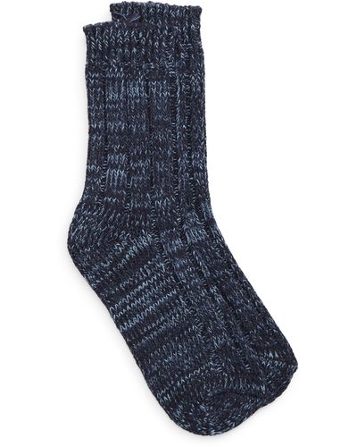 Birkenstock Cotton Twist Crew Socks - Blue