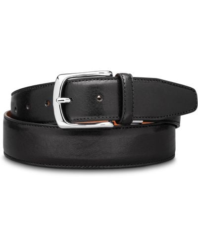 Bosca Roma Leather Belt - Black