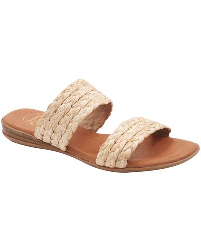 Andre Assous Narice Clear Slide Sandal - Natural