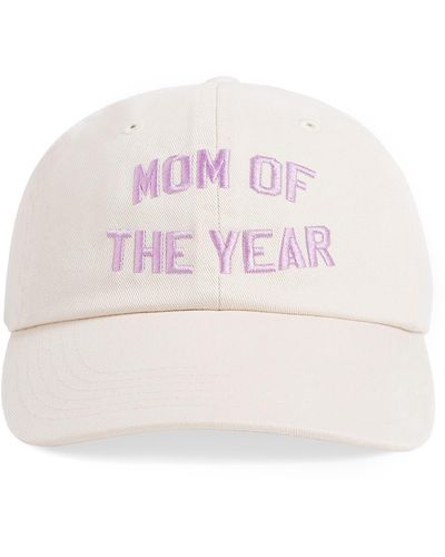FAVORITE DAUGHTER Mom Of The Year Cotton Twill Baseball Cap - Pink