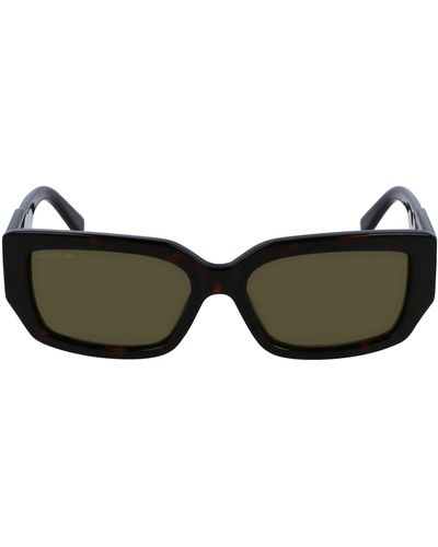 Lacoste 55mm Rectangular Sunglasses - Black