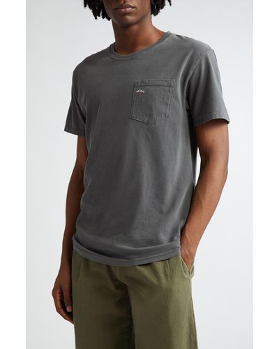 Noah Core Logo Cotton Pocket T-shirt - Gray
