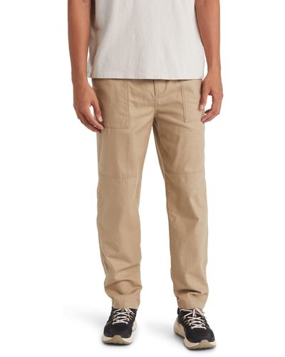 Treasure & Bond Relaxed Fit Cotton Pants - Natural