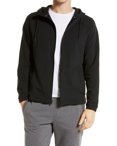 PUBLIC REC Weekend Zip Up Hooded Jacket - Black