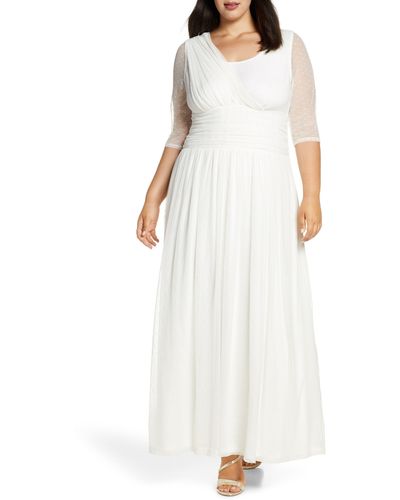 Kiyonna Meant To Be Chic Wedding Dress - White