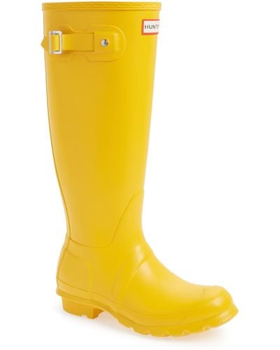 HUNTER Original Tall'rain Boot - Yellow