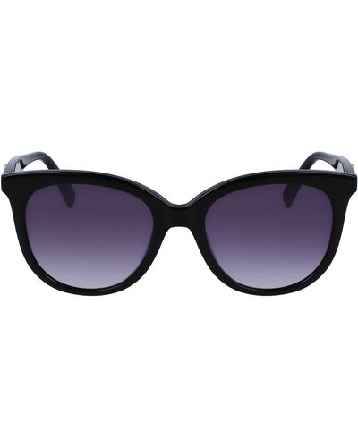 Longchamp 54mm Gradient Tea Cup Sunglasses - Blue