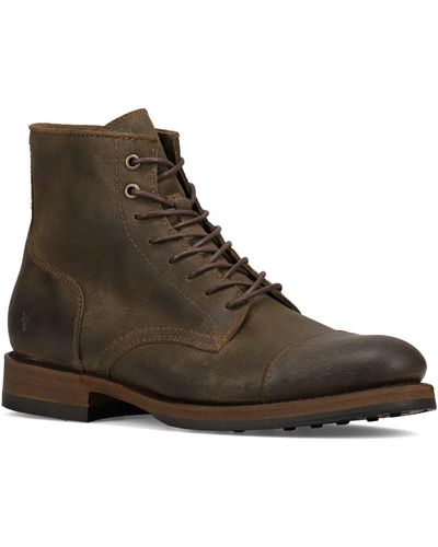 Frye Dylan Lace Up Derby Boot - Brown