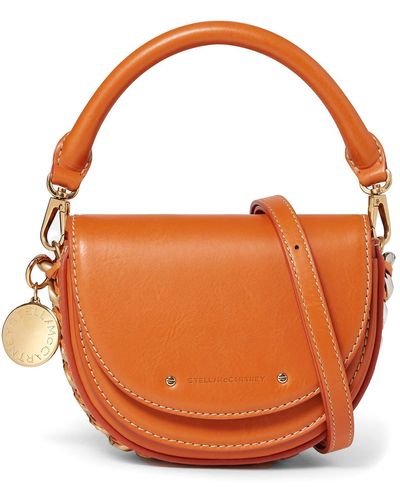 Stella McCartney Small Frayme Faux Leather Bag - Orange
