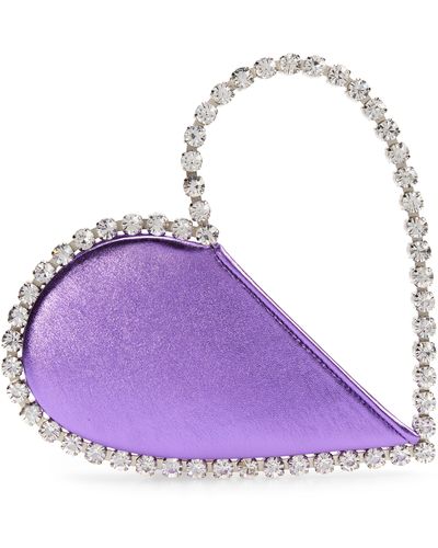 L'ALINGI Love Crystal Top Handle Bag - Purple