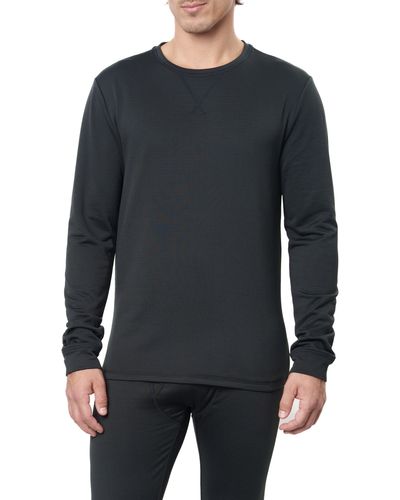 Rainforest Tech Long Sleeve Rib Base Layer T-shirt - Black