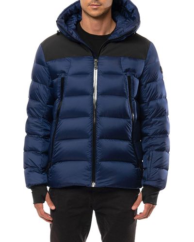 The Recycled Planet Company Recycled Down Puffer Coat - Blue