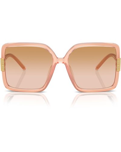 Tory Burch 57mm Gradient Square Sunglasses - Pink