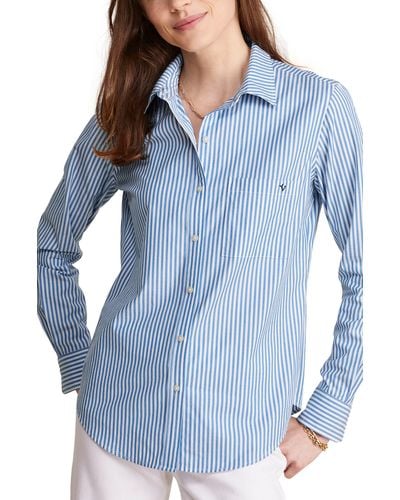 Vineyard Vines Stretch Cotton Button-up Shirt - Blue