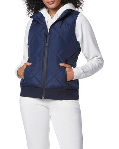 Marc New York Quilted Puffer Vest - Blue