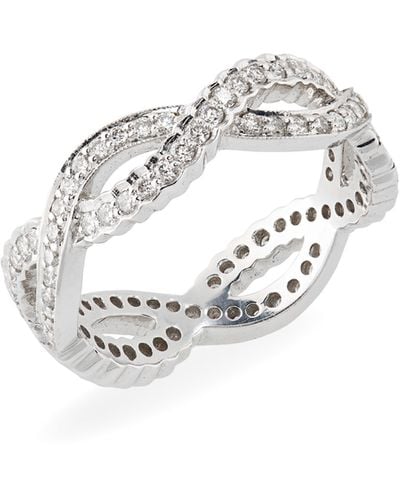 Sethi Couture Diamond Infinity Band Ring - Multicolor