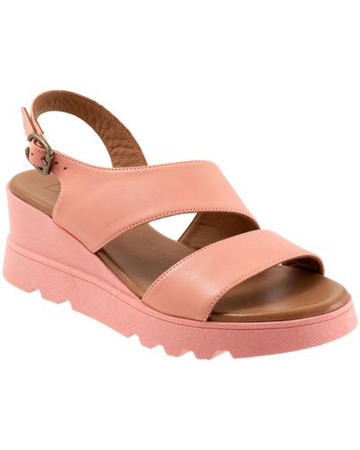BUENO Gianna Slingback Platform Wedge Sandal - Pink