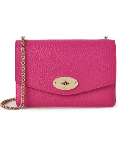 Mulberry Small Darley Leather Crossbody Bag - Pink