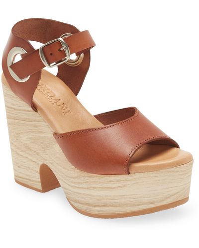 Cordani Macie Platform Sandal - Brown