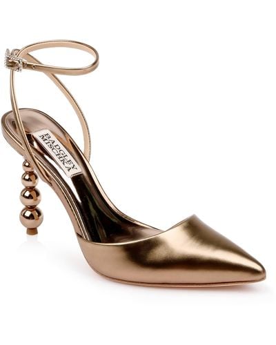 Badgley Mischka Indie Ii Ankle Strap Pointed Toe Pump - Multicolor