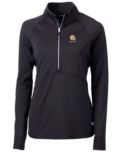 Cutter & Buck Albany State Golden Rams Adapt Eco Knit Half-zip Pullover Jacket At Nordstrom - Blue