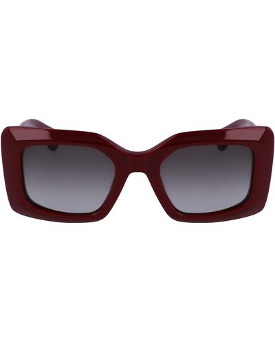 Lanvin 50mm Gradient Square Sunglasses - Brown