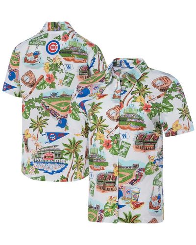 Reyn Spooner Chicago Cubs Scenic Button-up Shirt At Nordstrom - Green