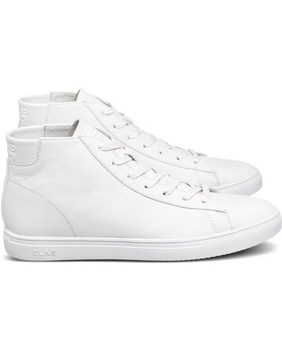 CLAE Bradley Mid Sneaker - White