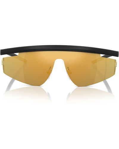 Scuderia Ferrari 140mm Irregular Shield Sunglasses - Natural