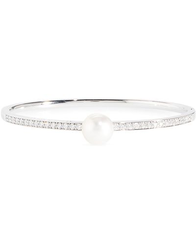 Mikimoto Diamond & Pearl Bracelet - Metallic